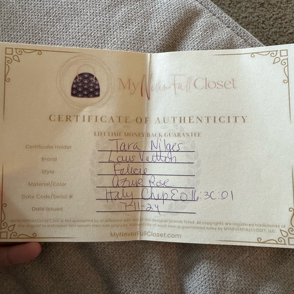 Louis Vuitton Felicie in Damier Azur - Picture 4 of 4